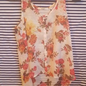 Fall see threw tank top